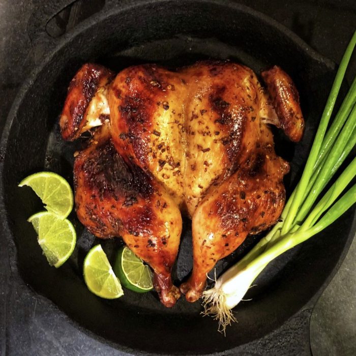 Laotian grilled chicken ping gai