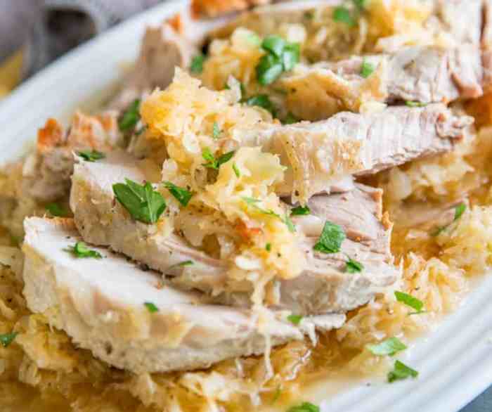 Pork sauerkraut roast pot crock recipe polish food cooking year recipes classic water crockpot witamy happy