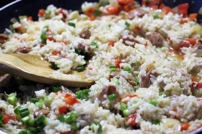 Pork chops and dirty rice