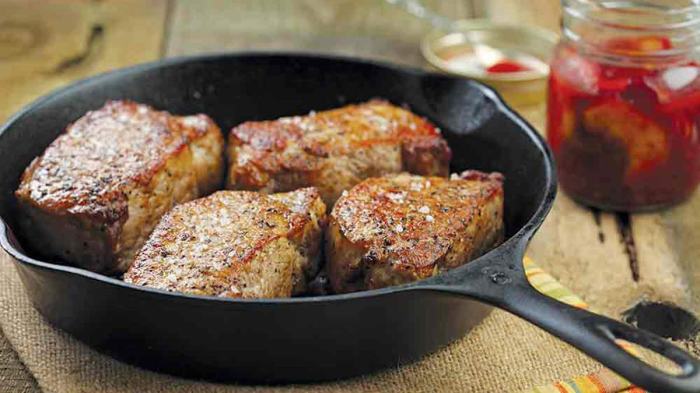 Canadian pork loin chops