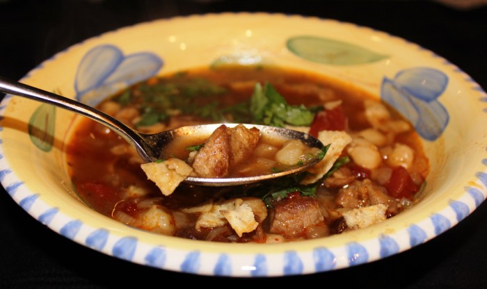 Posole mexican pork stew