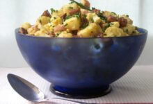 Potato salad with chives