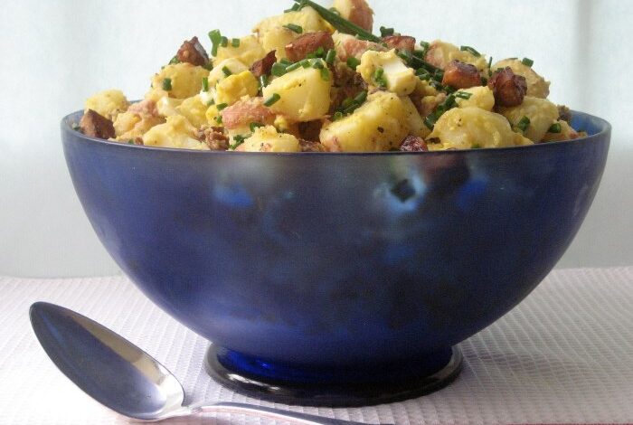 Potato salad with chives