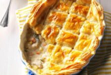 Puff pastry chicken pot pie