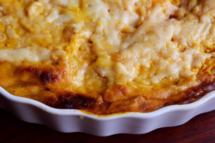 Potato and pumpkin gratin