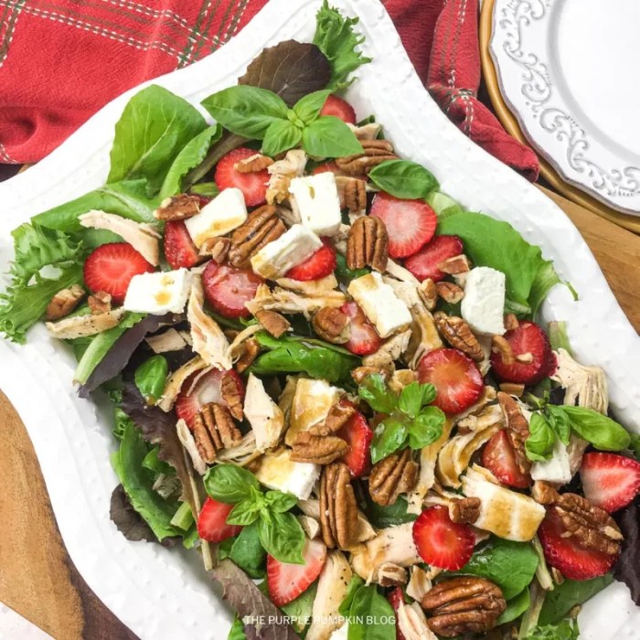 Strawberry chicken salad balsamic dressing salads recipe summer critic incredibly delicious spring therecipecritic