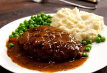 Family beef salisbury steak