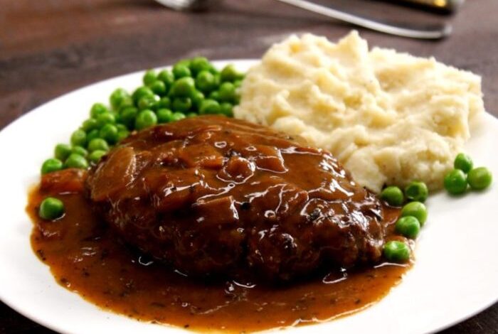 Family beef salisbury steak