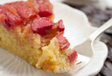 Rhubarb upside down cake i