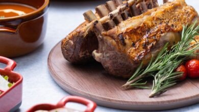 Roasted rack of lamb