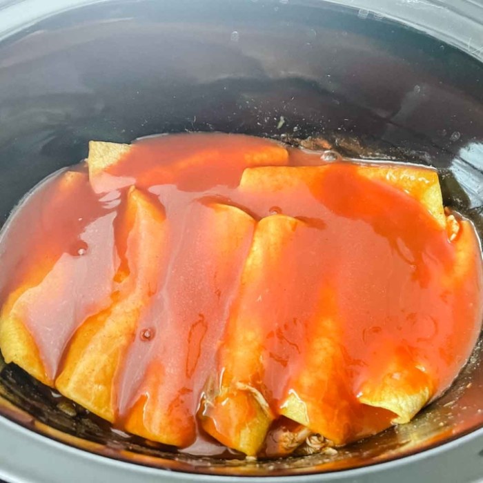 Super easy slow cooker chicken enchilada meat