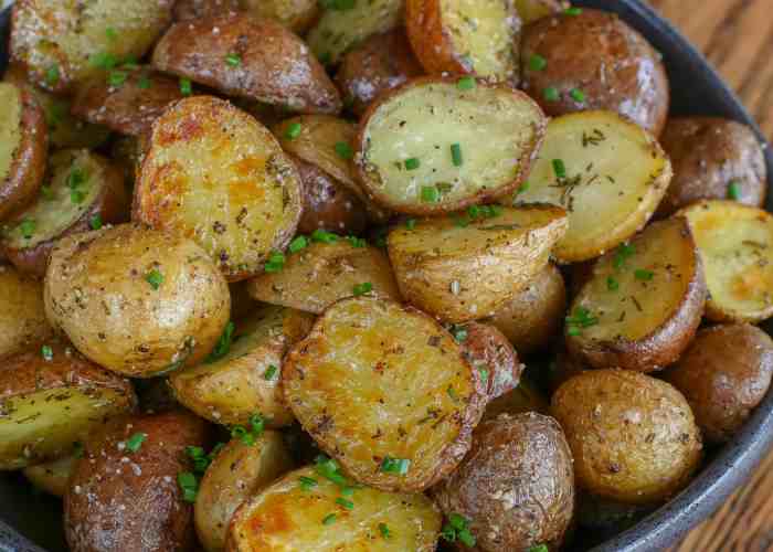 Roasted parmesan rosemary potatoes