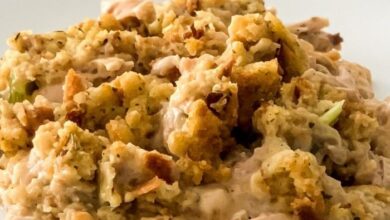 Rotisserie chicken and stuffing casserole