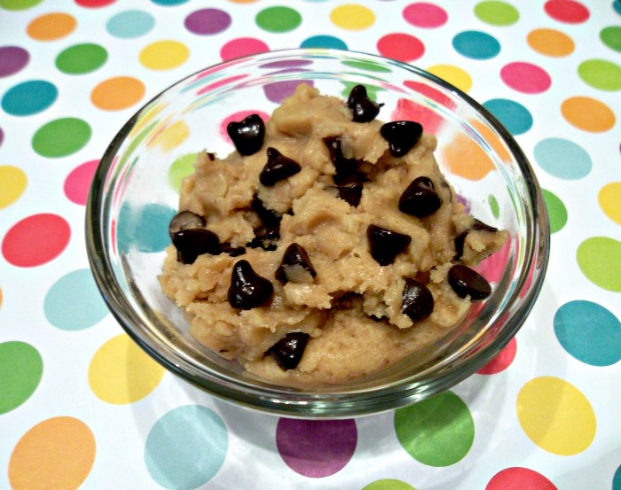 Edible pecan chocolate chip cookie dough