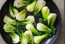 Baby bok choy with garlic