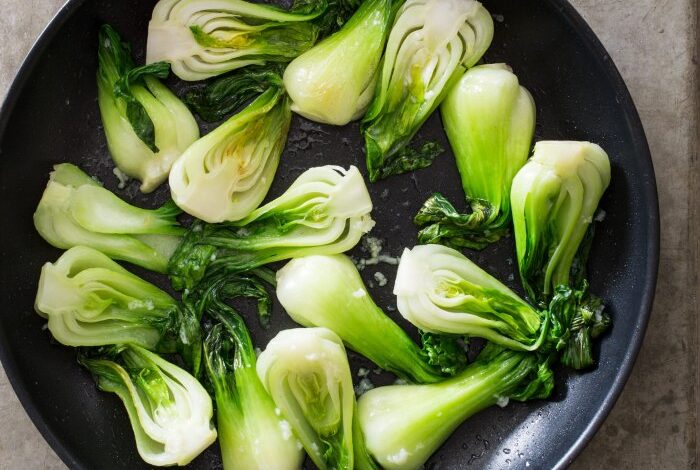 Baby bok choy with garlic