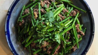 Quick asparagus stir fry