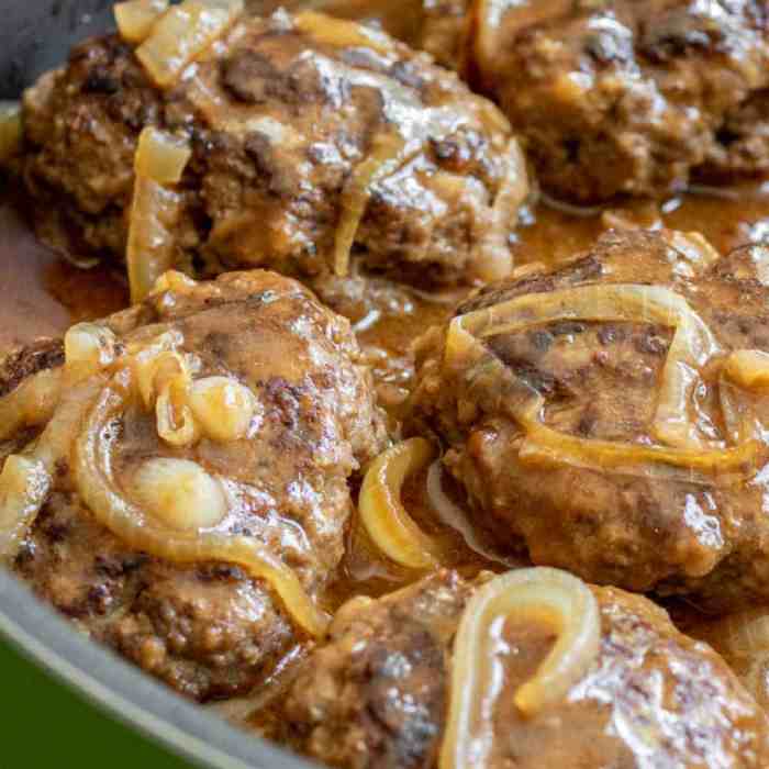 Family beef salisbury steak