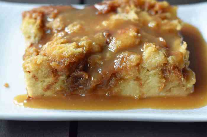 Bread pudding caramel sauce quick making tips