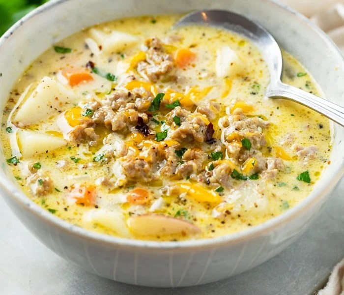 Potato and sausage soup