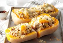 Sausage stuffed butternut squash