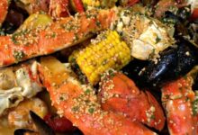 King crab and shrimp boil