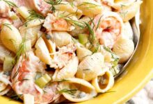 Classic crab and shrimp salad