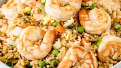 Easy homemade shrimp fried rice