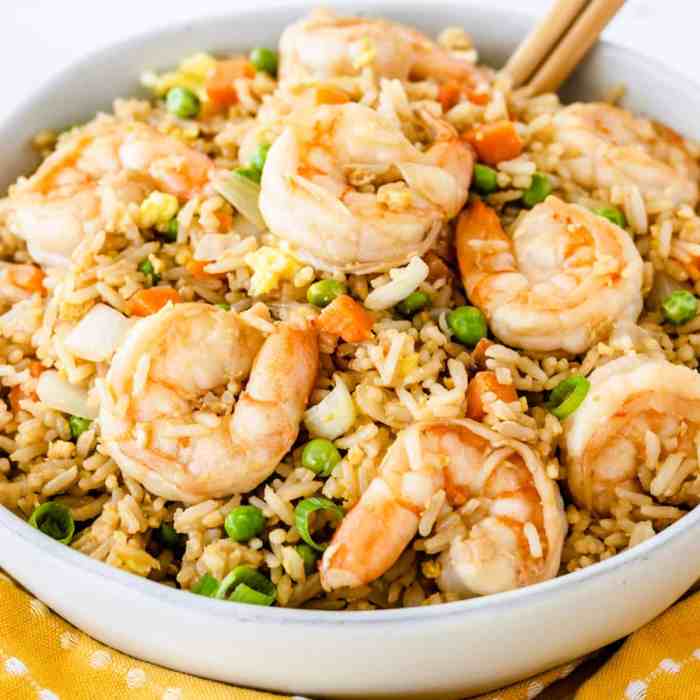 Easy homemade shrimp fried rice