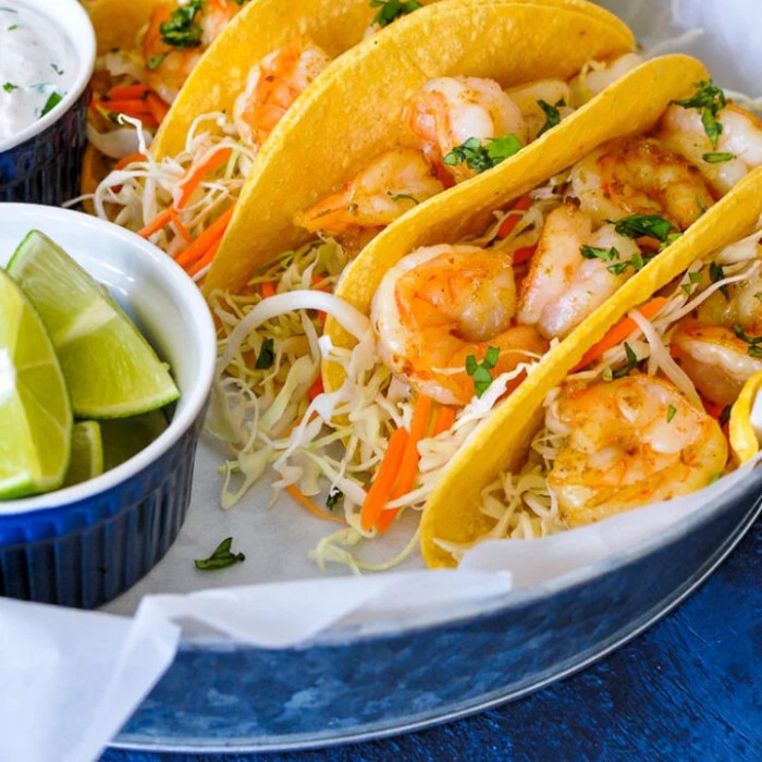 Easy and quick shrimp tacos