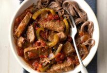 Cooker slow steak pepper meal enjoy nice ingredients