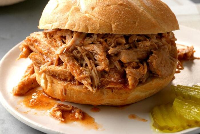 Slow cooker texas pulled pork