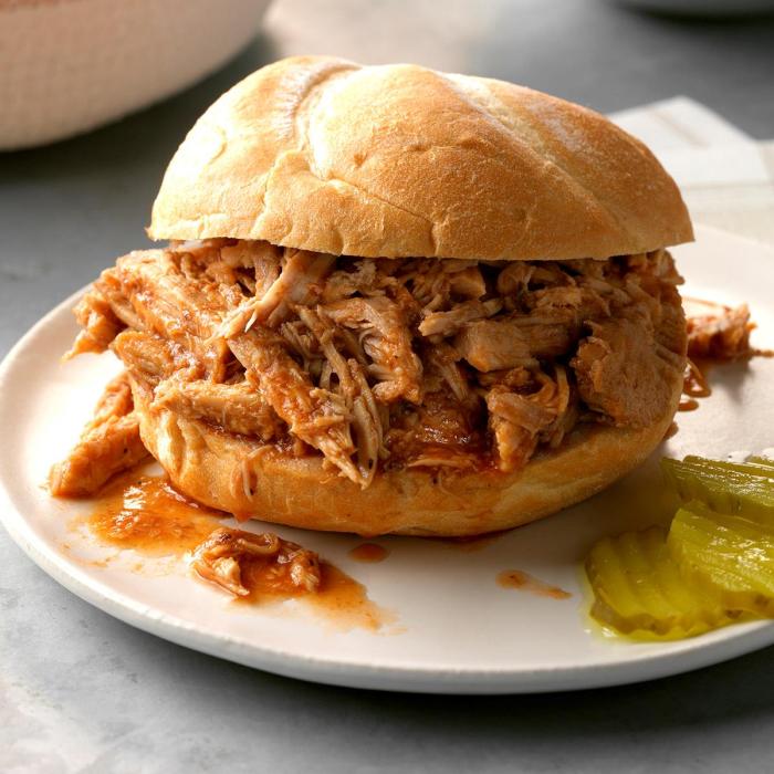 Slow cooker texas pulled pork