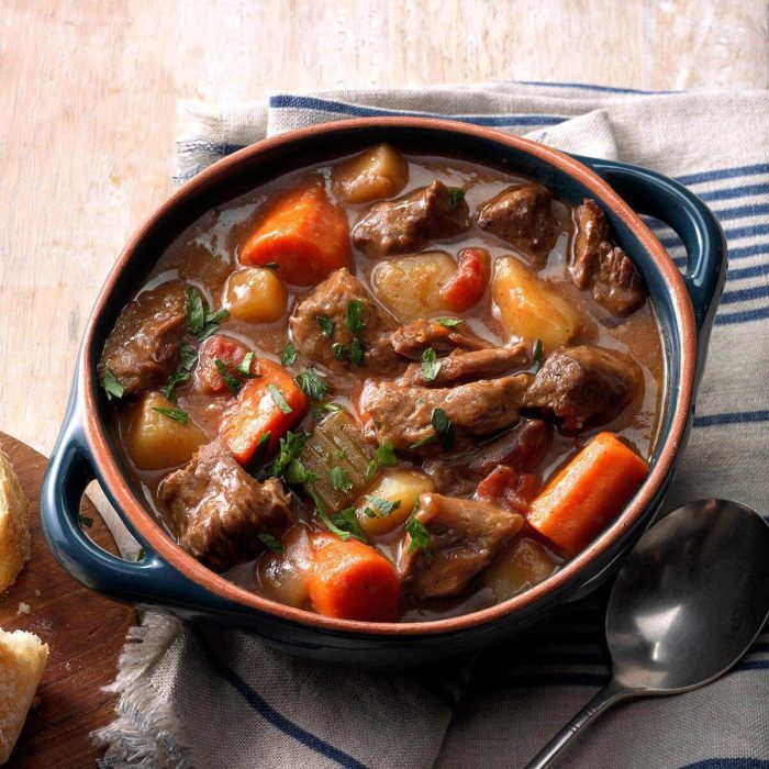 Slow cooker italian beef stew