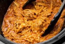 Slow cooker buffalo chicken sandwiches