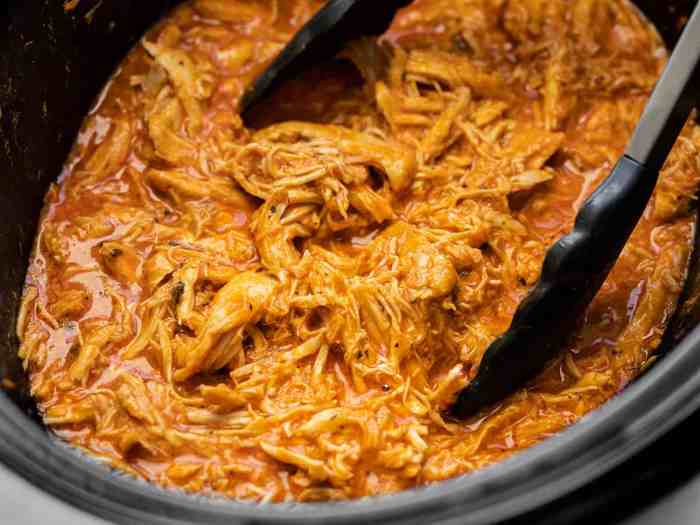 Slow cooker buffalo chicken sandwiches