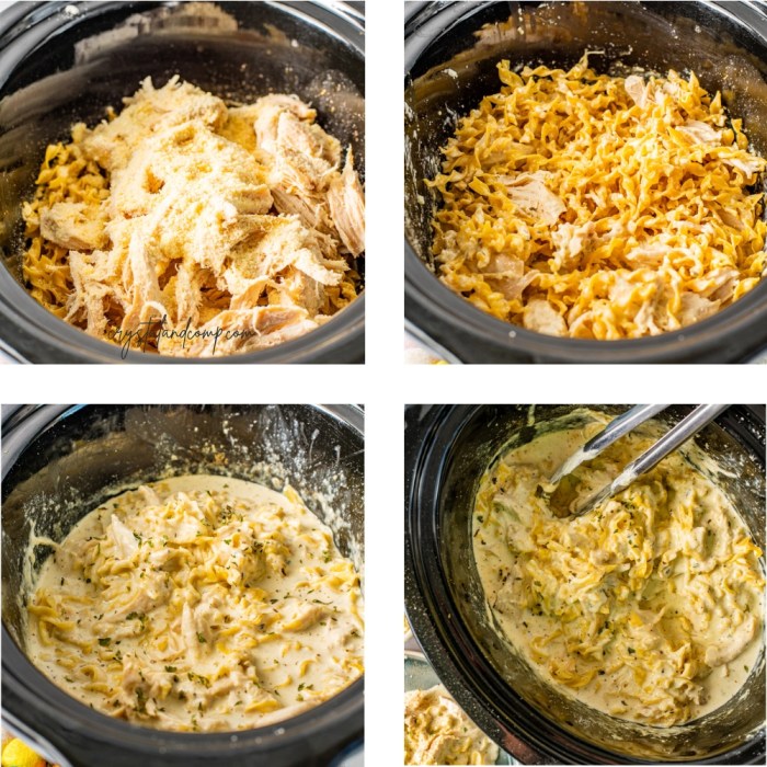 Slow cooker chicken alfredo