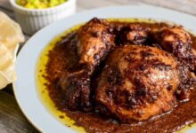 Slow cooker chicken mole