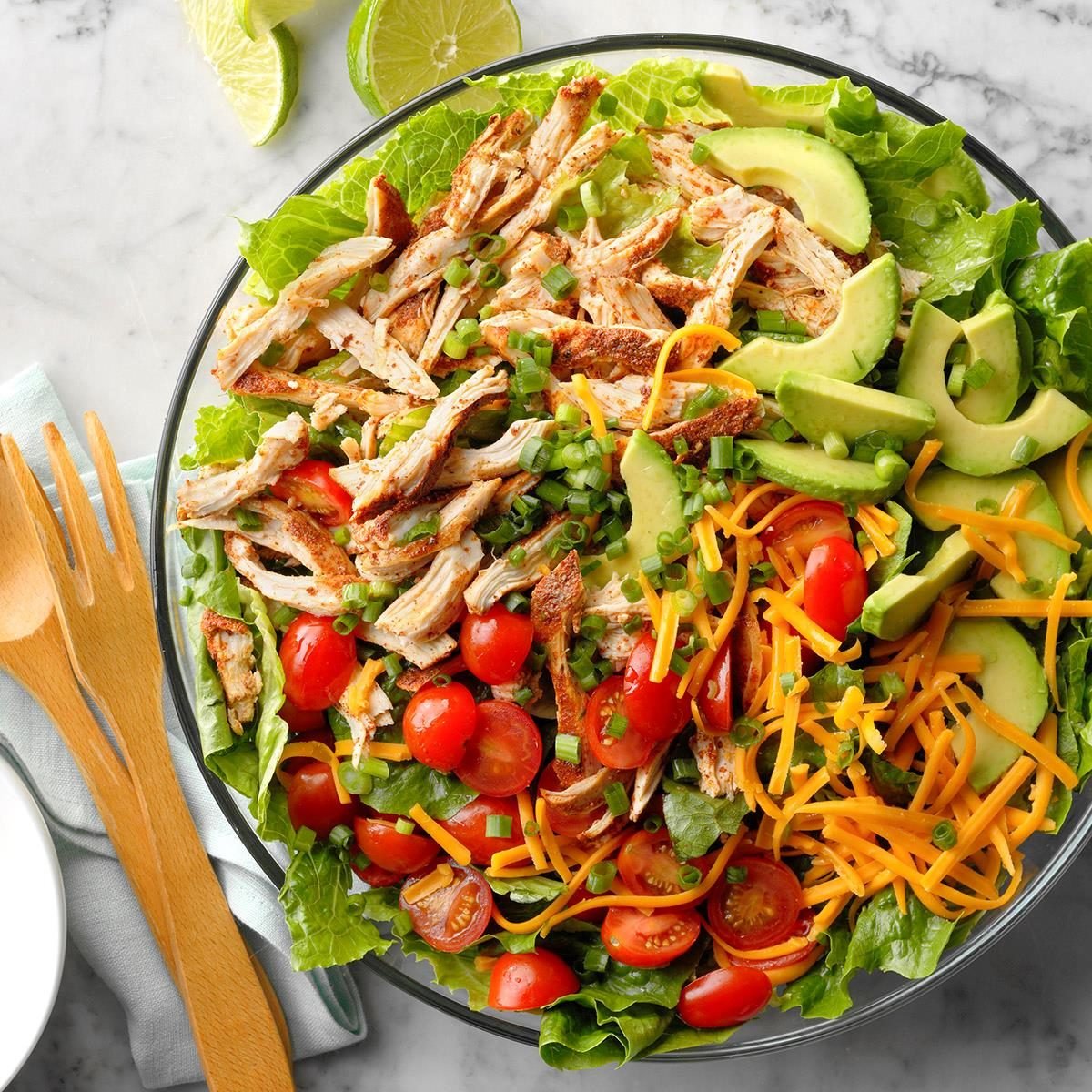 Grilled chicken taco salad