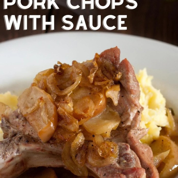 Saucy slow cooker pork chops