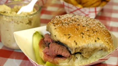 Chef johns beef on weck sandwiches