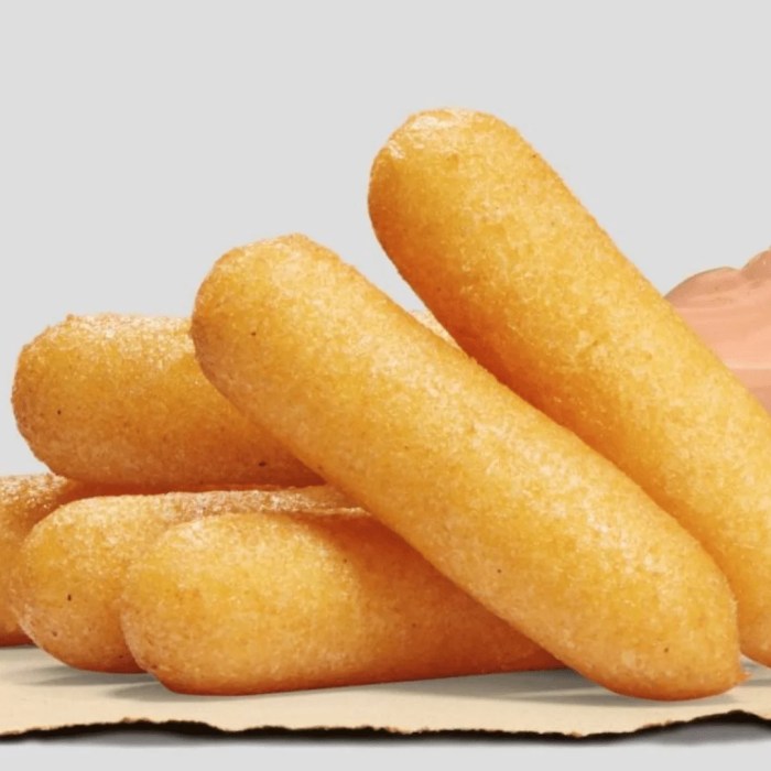 Deep fried corn meal sticks sorullitos de maiz with dipping sauce