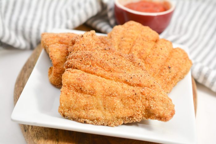 Southern style oven fried catfish