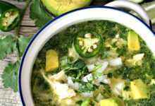 Spicy lime avocado soup