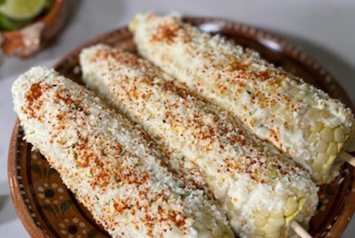 Mexican corn on the cob elote