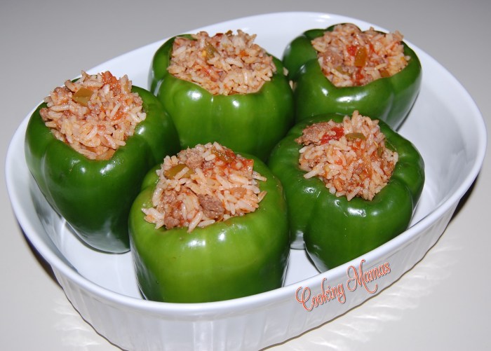 Chiles rellenos stuffed peppers