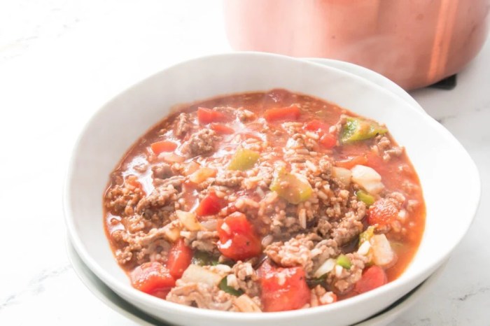 Stuffed pepper soup iv