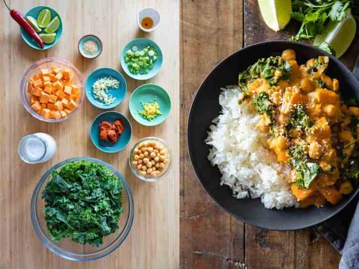 Clean eating coconut chickpea curry