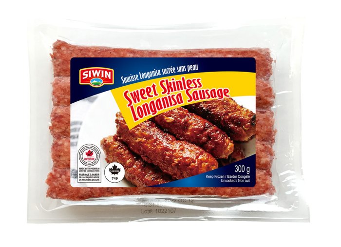 Philippine longanisa de eugenio sweet sausage