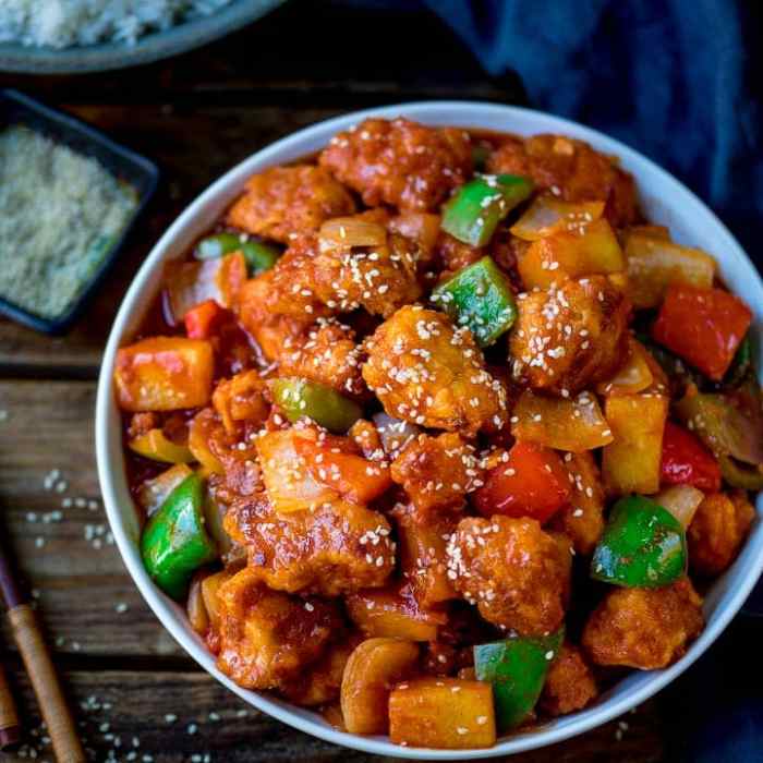 Sweet and sour chicken i
